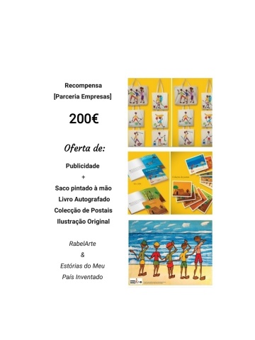 Parceria Empresas (Publicidade + Oferta Saco + Livro Autografado + Colecção de Postais + Ilustração) 