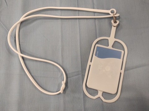 Cell Phone Holder with Card Holder