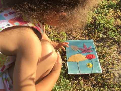 Postal arte das crianças