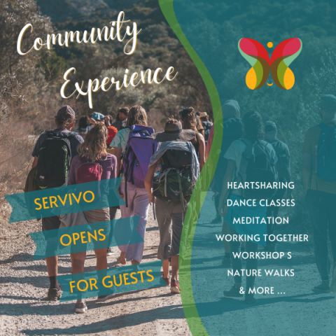 Unbelievable, thank you so so much! Experience Community-Life! Stay 2 days and 1 night in SerVivo during our next Guest Week.