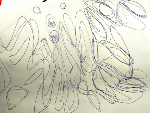 	Uma foto de um Esboço abstrato feito por mim!