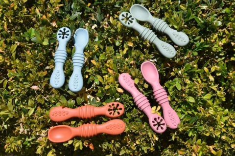 100% Extra Soft Silicone Feeding Spoons