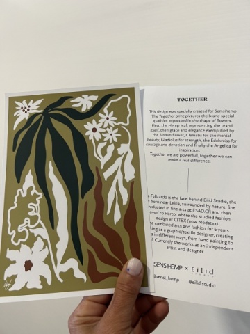 Oferta Ilustração Eilid Studio x Sensihemp  + 15% desconto website 