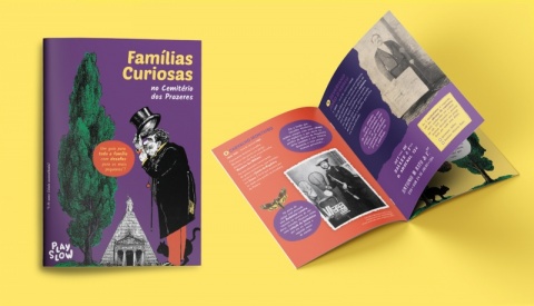 Guia "Famílias Curiosas no Cemitério dos Prazeres" (impresso)