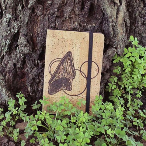 Caderno pirogravado A5