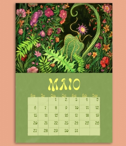 1x Calendário (envio por correio)