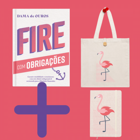 Livro com mensagem especial + Tote Bag + Caderno FIRE