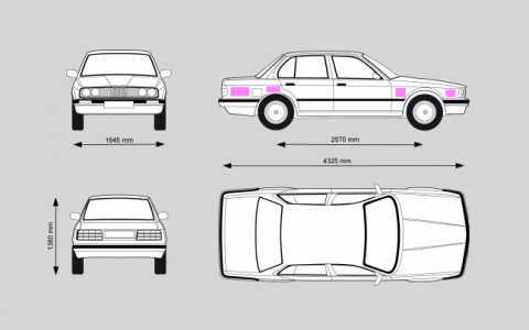 Autocolante no Carro - Nível Rosa