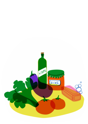 Cabaz de Hortícolas + Compota + Sabonete + Azeite