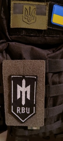 Chevron prateado da comunidade R.B.U - Militar Rise