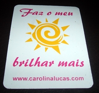 Refrigerator magnet + Thank you note with photo