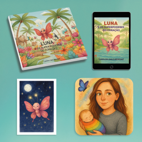 Livro autografado mais póster mais conversa com a autora mais livro digital