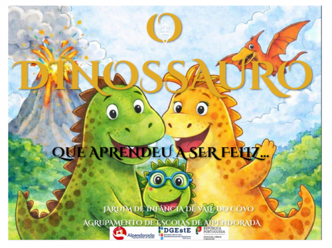 Exemplar do livro O Dinossauro que Aprendeu a Ser Feliz