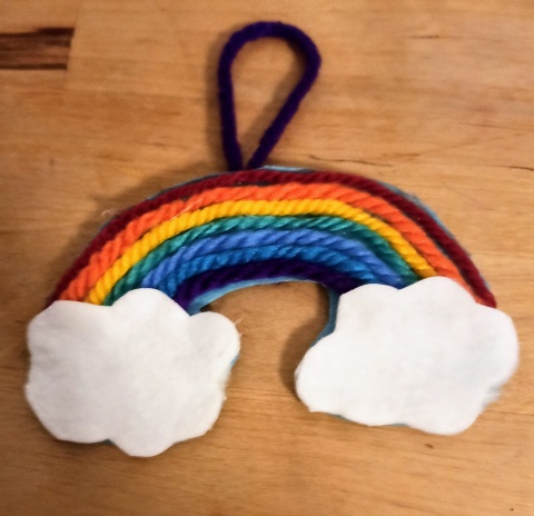 O arco-íris da alegria!