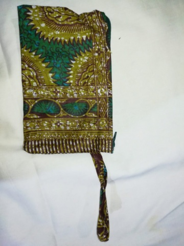 Bolsa com tecido africano + postais