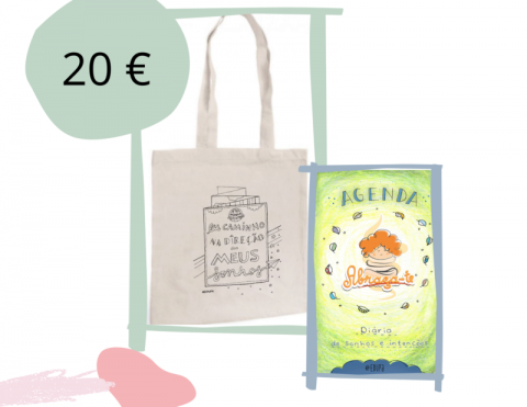 "Hug Yourself" Planner + Bag with inspirational message