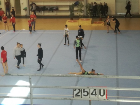 Treino experimental de acrobática