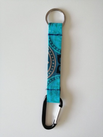 Porta-chaves em capulana