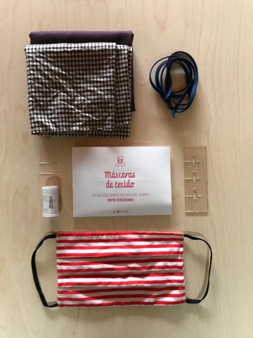 Kit de Costura Básico para 4 Máscaras Caseiras