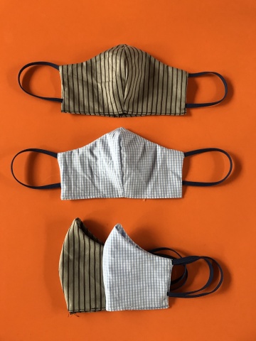 Máscaras caseiras - pack 4 unidades (2 homem + 2 mulher/adolescente)