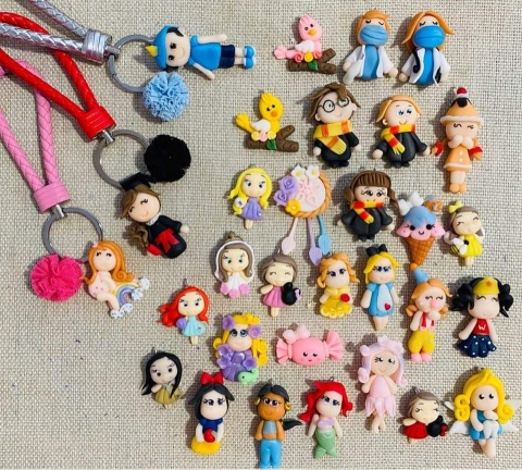 Porta chaves em biscuit