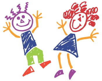 Postal feito pelas crianças do Bosque