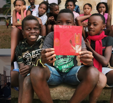 Um desenho personalizado das crianças