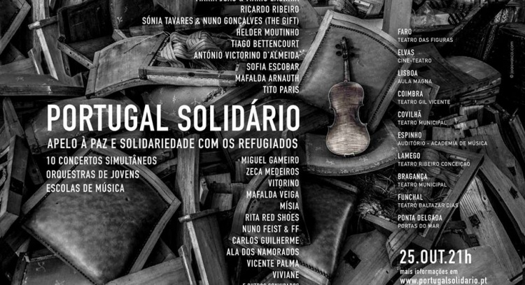 10 CONCERTS – PORTUGAL IN SOLIDARITY – A CALL TO PEACE AND SUPPORT FOR THE REFUGEES