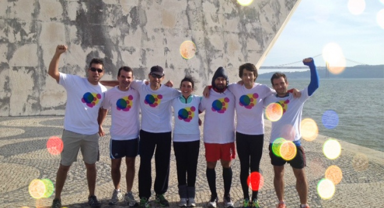 Equipa Maratona da Saúde na Corrida São Silvestre de Lisboa 