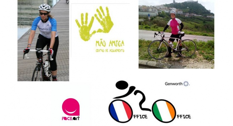 Da França à Irlanda a pedalar para sorrisos melhorar