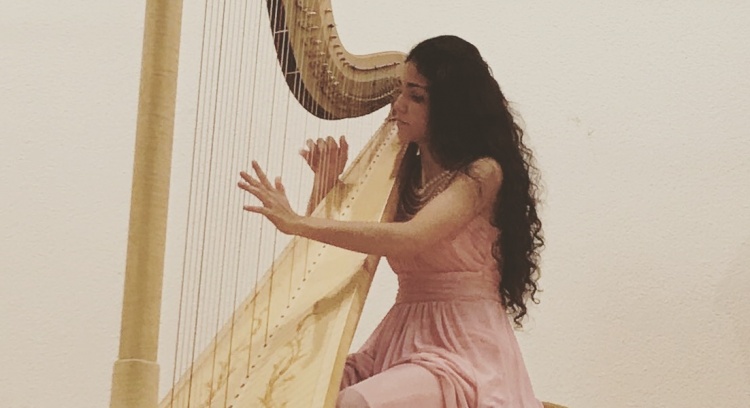 A um passo do sonho de ser harpista